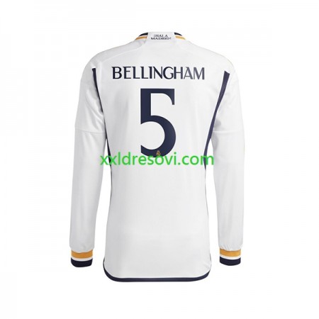 Real Madrid Jude Bellingham 5 Domaći Nogometni Dres 2023-2024 Dugim Rukavima